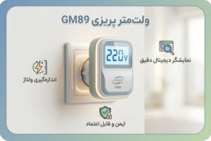  ولت متر پریزی GM89 کمپانی BENETECH 
