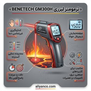 ترمومتر لیزری BENETECH GM300H