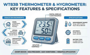 دماسنج و رطوبت‌سنج WT83B WINTACT