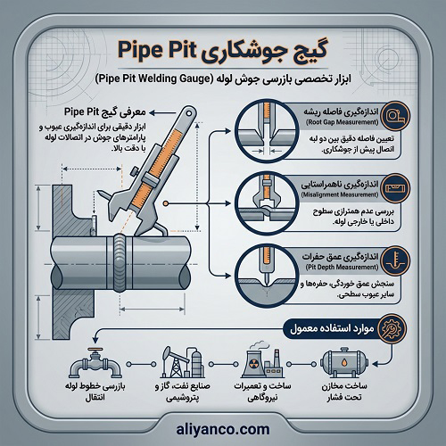 گیج جوشکاریpipe pit