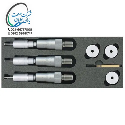 میکرومتر داخل سه فک سری کامل 2 عددی 0/001 سایز 3-2