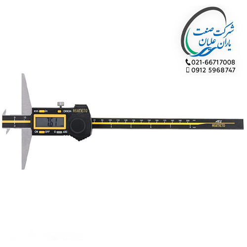 کولیس عمق سنج دیجیتال دو لبه دار 0.0005-0.01 اینچ سایز 150-0