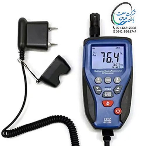 رطوبت سنج چوب به همراه ترمومتر لیزری IR مدل DT-239