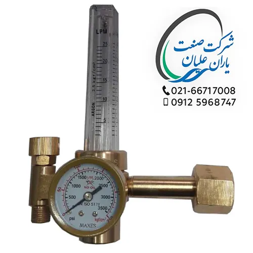 مانومتر فلومتر دار طرح ویکتور گاز آرگون