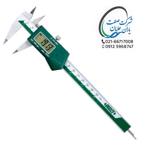 کولیس دیجیتال نوک‌ تیز سانت مدل 1183-200A اینسایز (INSIZE)