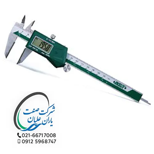 کولیس دیجیتال با فک نوک کاربیدی 15 سانت 1110-150A اینسایز