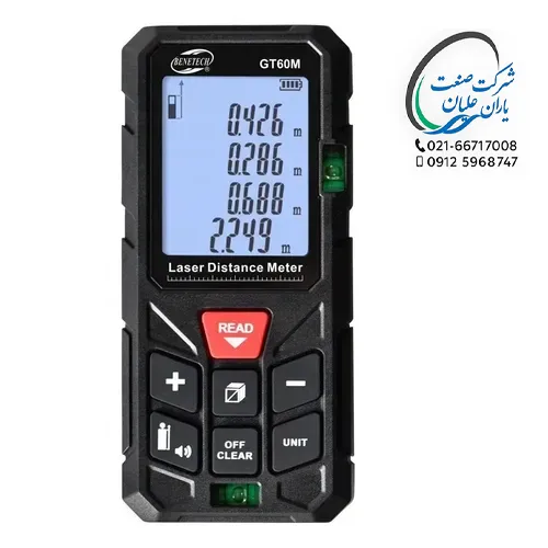 متر لیزری 60 متری GT60M بنیتک (BENETECH)