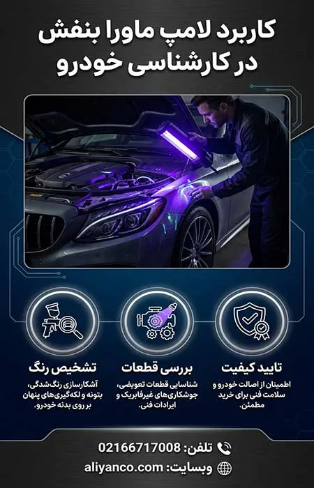 کاربرد لامپ ماورا بنفش در کارشناسی خودرو