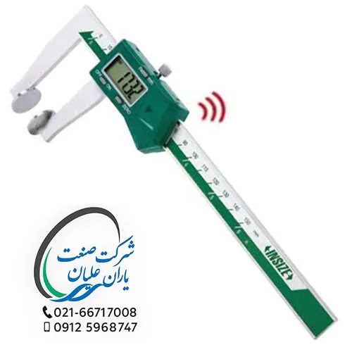 کولیس دیجیتال بی‌سیم با سطوح دیسکی مدل ۱۵۳۳-۱۵۰WL اینسایز