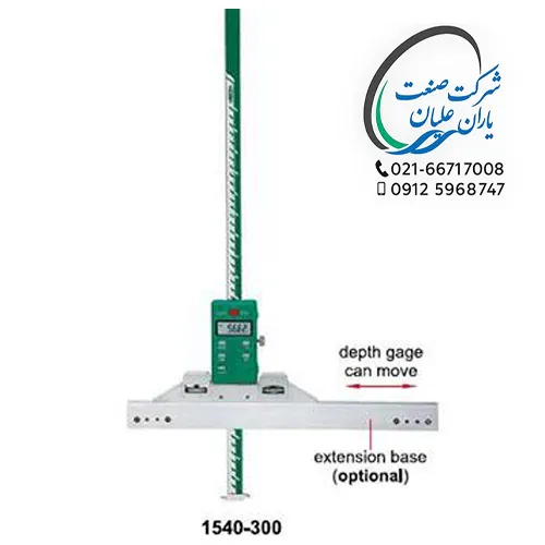 عمق‌سنج دیجیتال دو قلاب مدل ۱۵۴۰-۳۰۰ اینسایز (INSIZE)