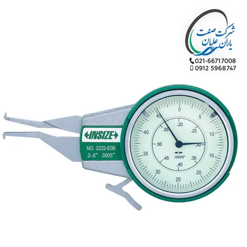 کولیس داخل سنج ساعتی ۱.۲ تا ۲ اینچ مدل 2222-E201 اینسایز (INSIZE)