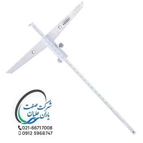 کولیس عمق‌سنج قلاب‌دار ورنیه ۲۰ سانت مدل ۱۲۴۳-۲۰۰۱ اینسایز(INSIZE)