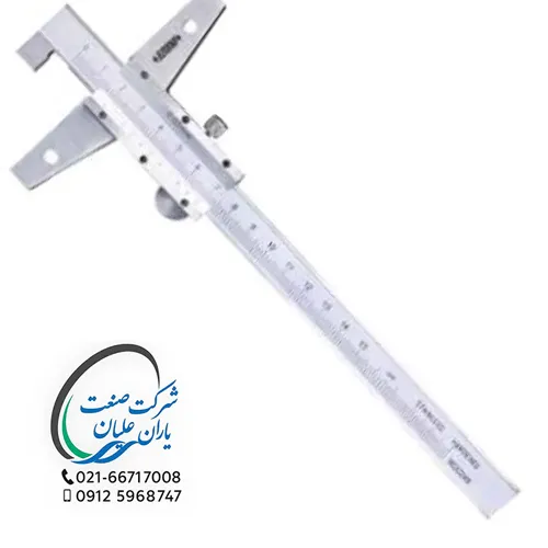 کولیس عمق‌سنج قلاب‌دار ورنیه ۱۵ سانت مدل ۱۲۴۸-۱۵۰۱ اینسایز(INSIZE)