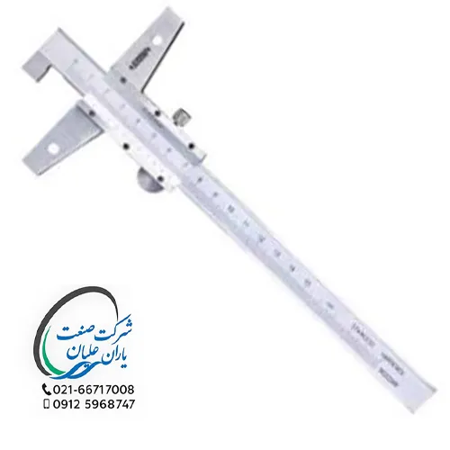 کولیس عمق‌سنج قلاب‌دار ورنیه ۲۰ سانت مدل ۱۲۴۸-۲۰۰۱ اینسایز(INSIZE)