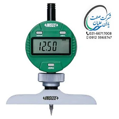 عمق‌سنج دیجیتال با پایه ۶۳×۱۷ میلی‌متر مدل 2141-201A اینسایز (INSIZE)