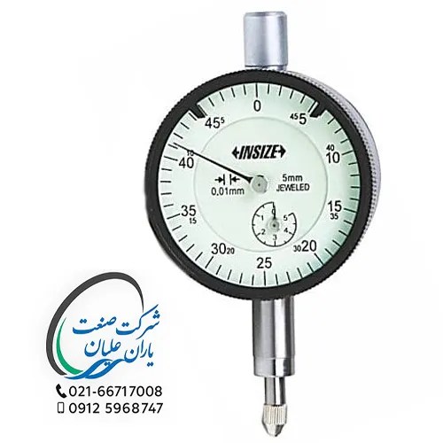 ساعت اندیکاتور ۵ میلی‌متر پشت تخت مدل 2308-5FA اینسایز (INSIZE)