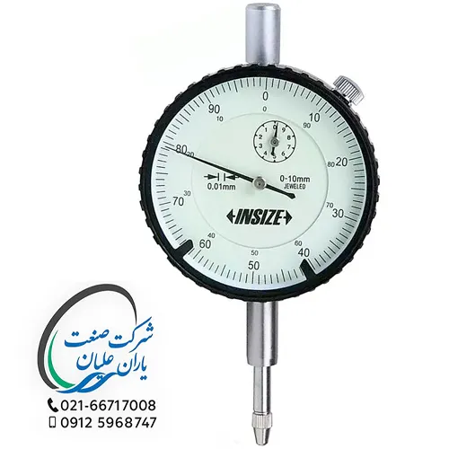 ساعت اندیکاتور ۱۰ میلی‌متر پشت تخت مدل 2308-10FA اینسایز (INSIZE)